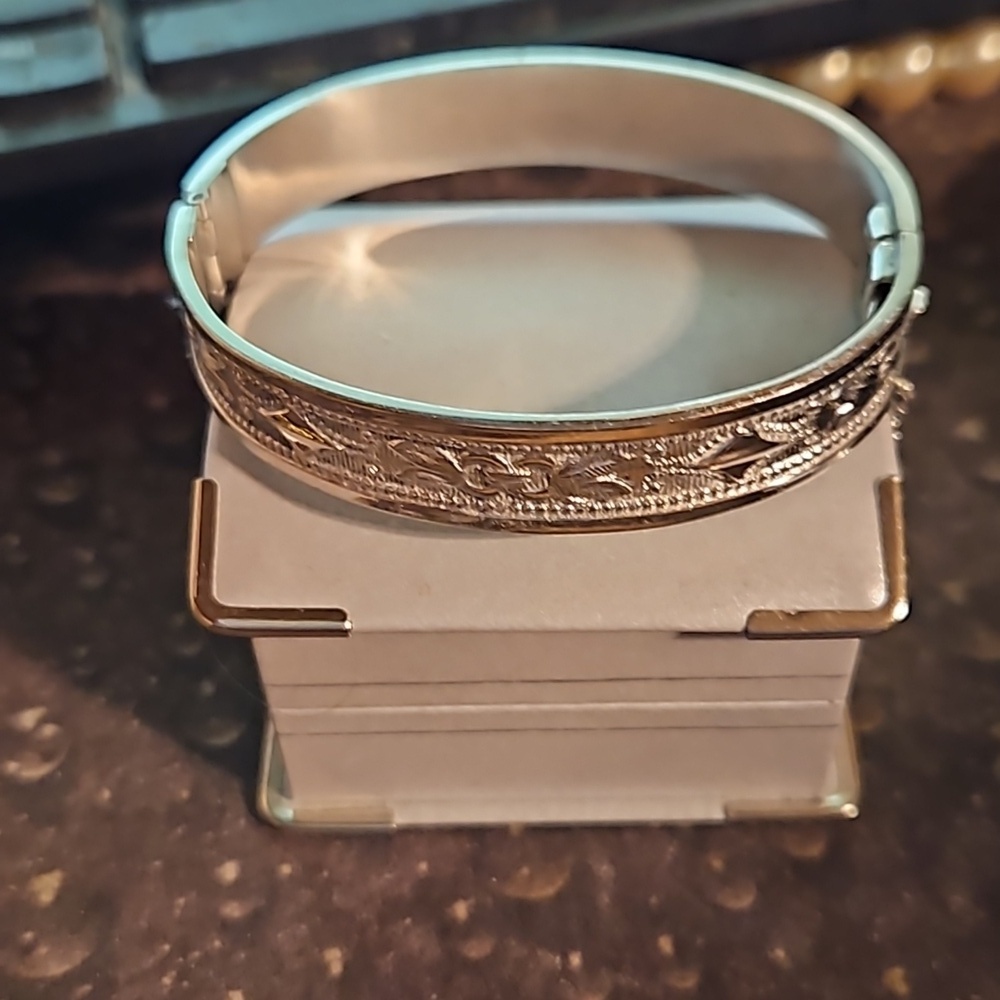 Vintage Whiting and Davis Silvertone Detailed Bracelet